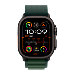 Умные часы Apple Watch Ultra 2 (2024) GPS + Cellular, 49mm, Black Titanium Case with Dark Green Alpine Loop L, (Темно-зеленый)