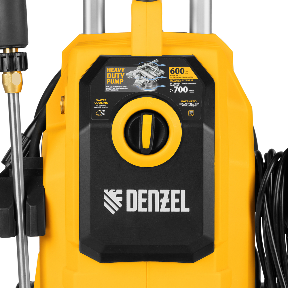 Моечная машина высокого давления K 50 Power, 2100 Вт, 150 бар, 600 л/ч, асинх. двиг.// Denzel