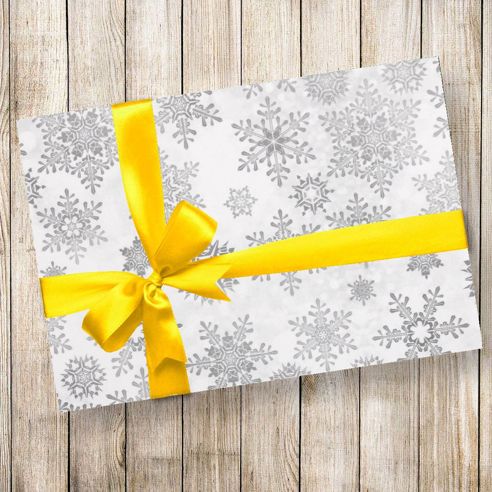 Бумага упаковочная 50х70 см «Метель» (1 лист), Серебро