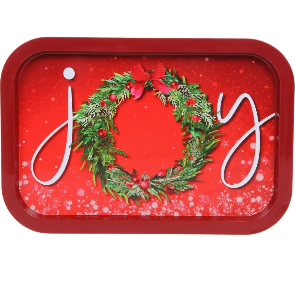 Поднос жестяной 34*23см «JOY»