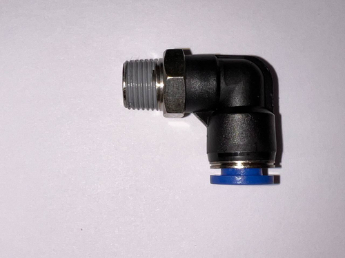 Пневмофитинг, 6мм угловой 90гр., с нар. резьбой 1/8