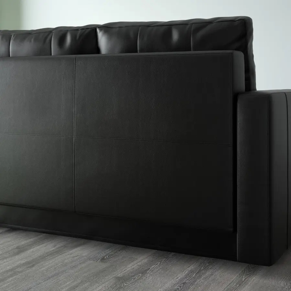 Угловой диван с функцией сна - IKEA FRIHETEN/ФРИХЕТЕН ИКЕА, 86х151х230 см, черный