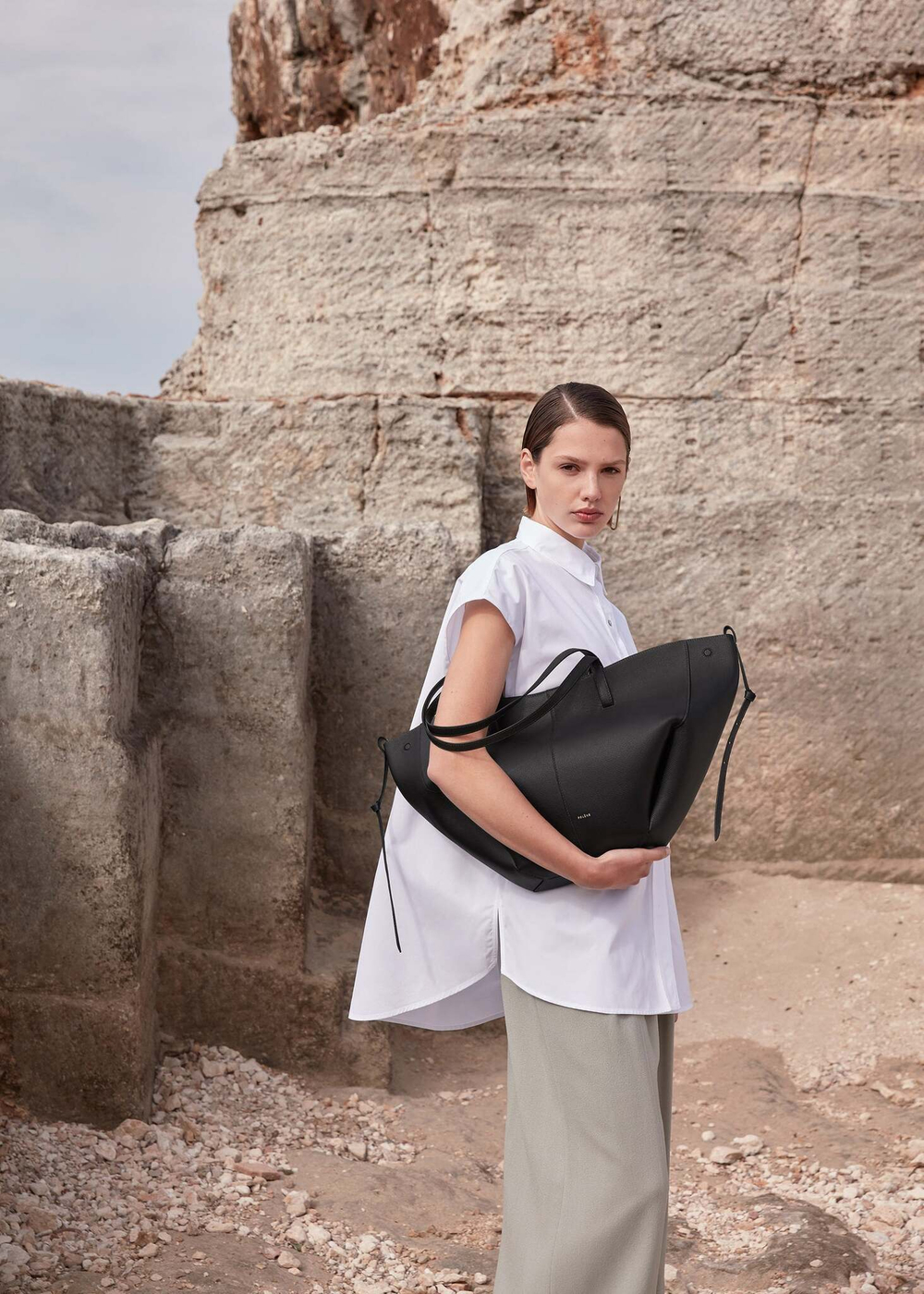 Сумка Polene Cyme EDITION TEXTURED BLACK