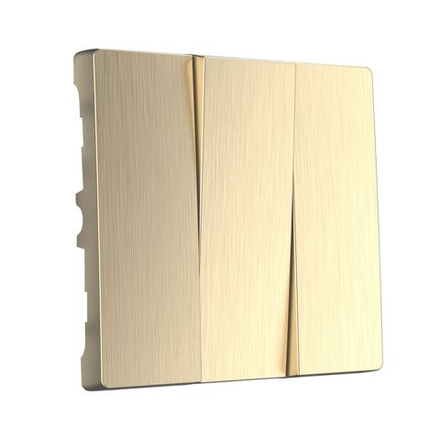 Набор клавиш для выключателя трехклавишного (шампань рифленый)