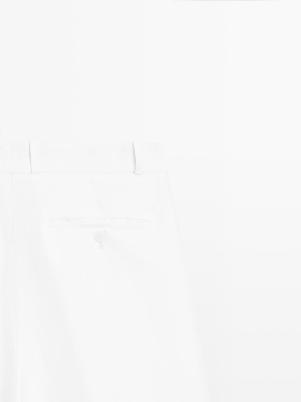 Massimo Dutti Длинные струящиеся бермуды - STUDIO, белый