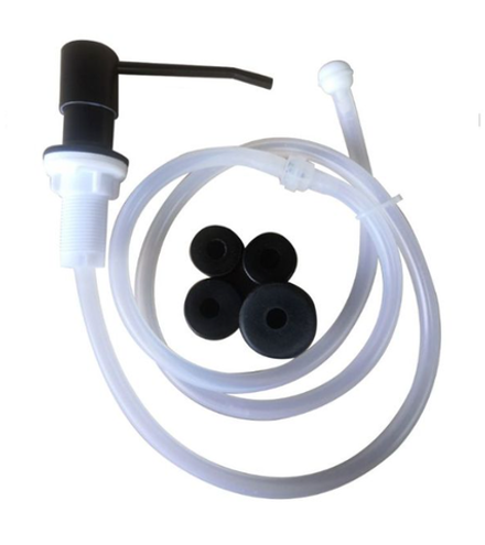 Дозатор жидкого мыла из нержавеющей стали со встроенным насосом для лосьона (черный)