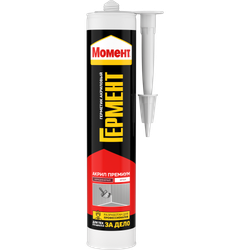 Герметик Момент 1358680 Гермент Премиум акриловый морозостойкий белый 420 гр | Момент