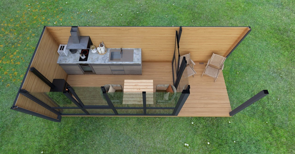 Беседка "Летняя Кухня" 6х2,5м