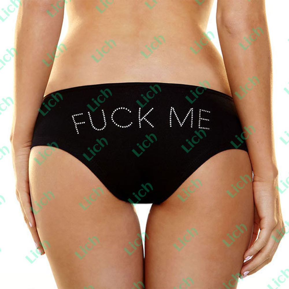 Трусики-слип с надписью Fuck Me