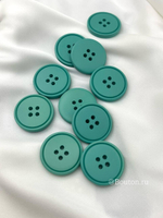 Пуговицы на прокол салатовые (бирюзовые зеленые)