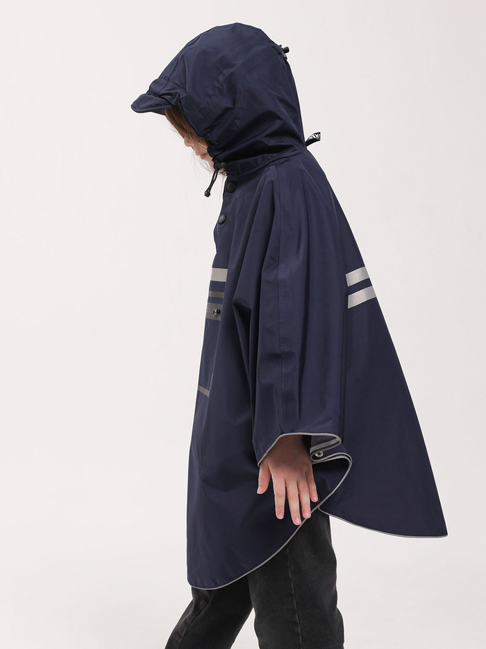 Дождевик-пончо детский синий Navy Kid