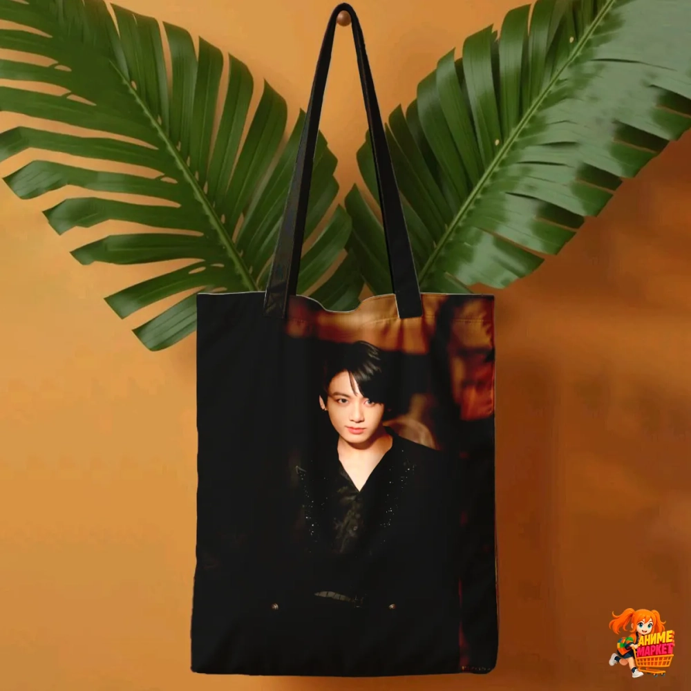Сумка шоппер с принтом BTS