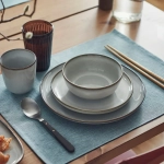 Тарелка IKEA GLADELIG (ГЛАДЕЛИГ), Серый, 20 см