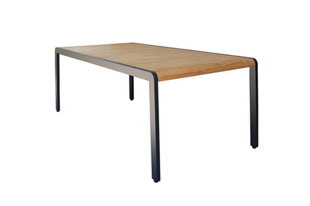 Обеденная группа из алюминия Joygarden МАЯ, темно-серый графит, коричневый