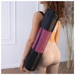 Чехол для йога-коврика 68 × 25 см (для коврика толщиной до 8 мм), цвет чёрный