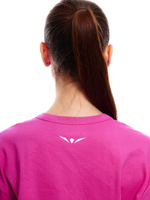 ФУТБОЛКА ЖЕНСКАЯ COTTON TEE V-NECK-SUPER PREMIUM | PURPLE