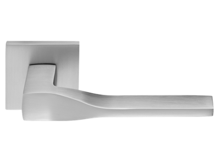 Дверные ручки RUCETTI RAP 27 SLIM-S SC цвет - матовый хром