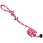 Игрушка - канат для собак мелких и средних пород «НЕСКУЧАЙКА», цвет красный, 38см / 60гр (лейбл)