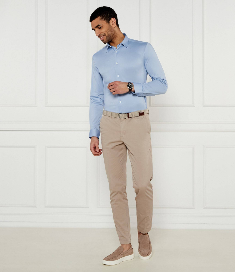 Рубашка P-ROAN-kent-C1-233 BOSS BLACK - голубой(50533434)