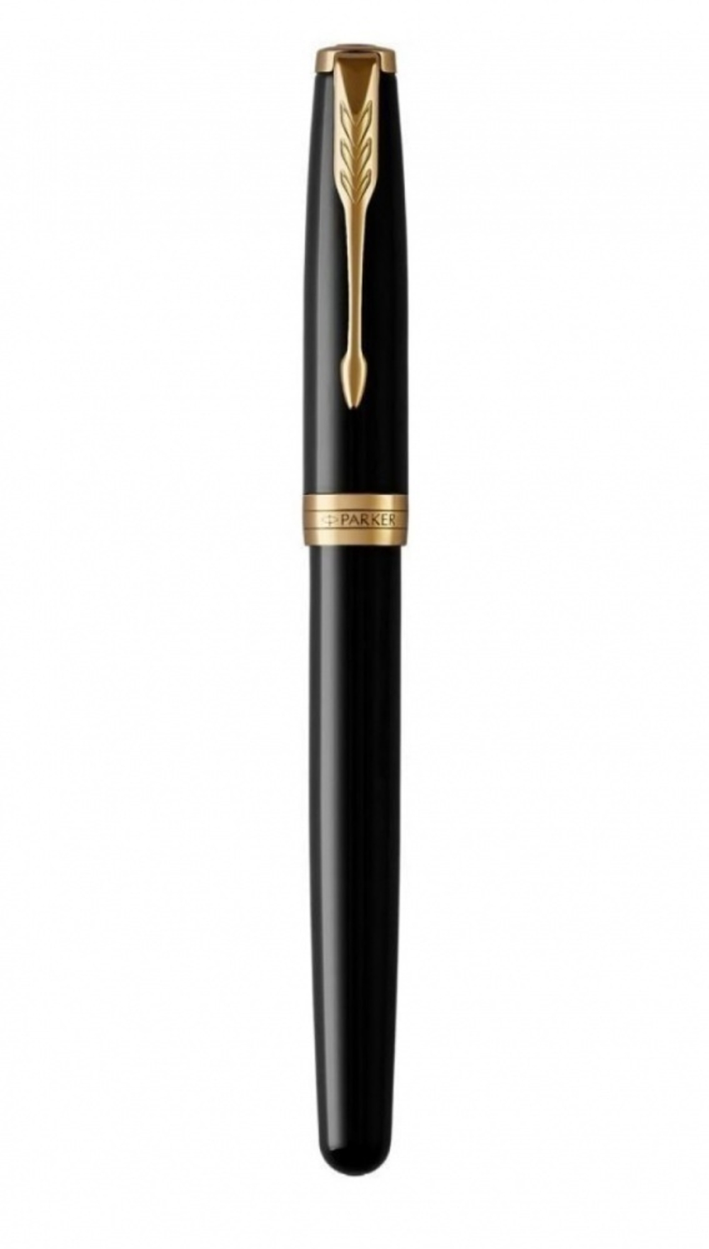 Ручка-роллер Parker Sonnet Black Lacquer GT, стержень: F, цвет чернил: black, в подарочной упаковке