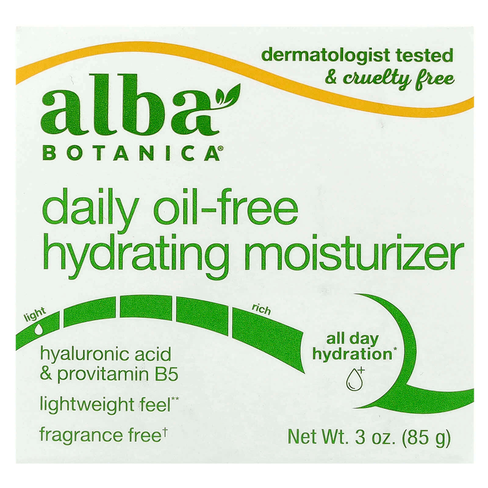 Alba Botanica, Гавайское увлажняющее средство без масла, очищающее алоэ и зеленый чай, 85 г (3 унции)
