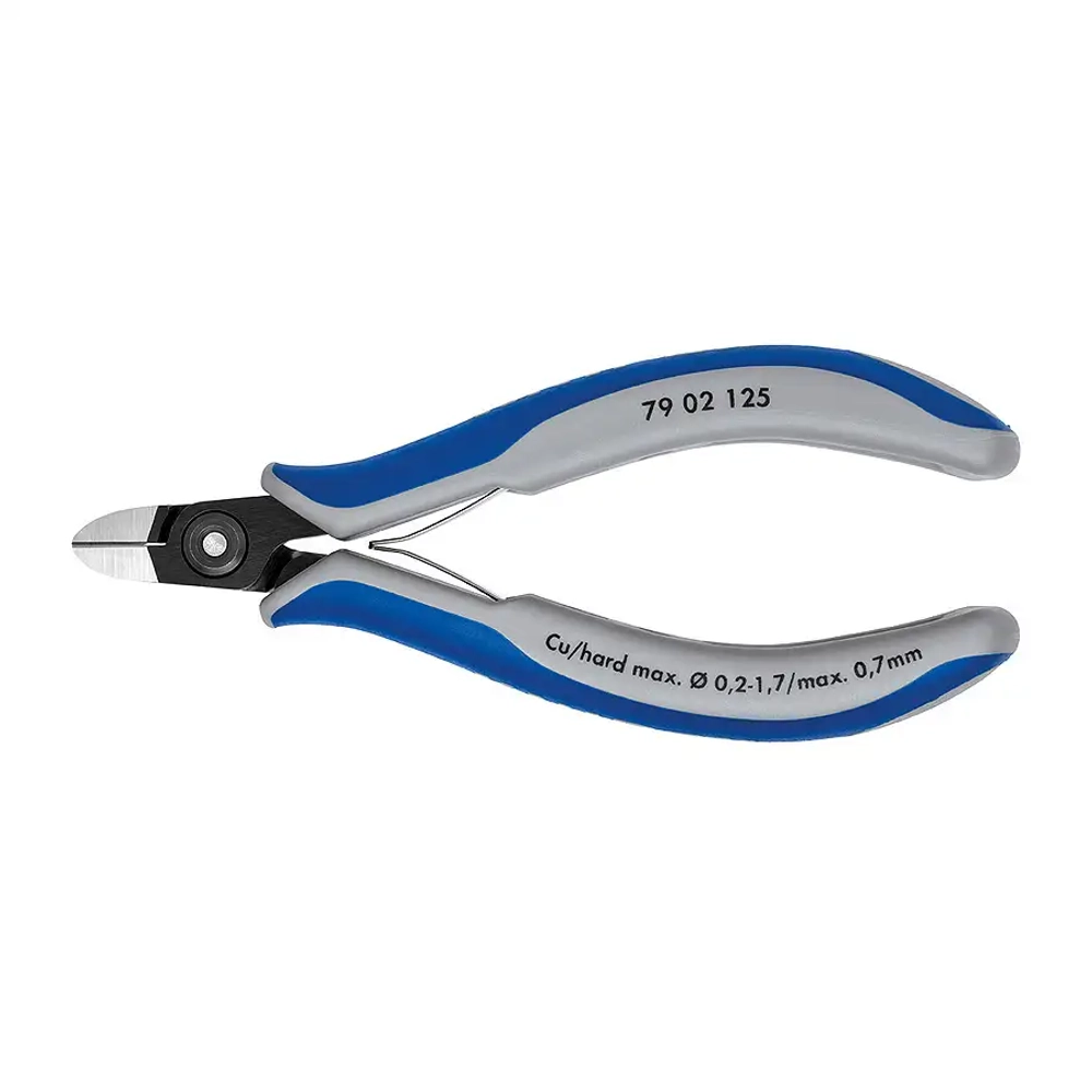 Прецизионные кусачки боковые для электроники чернёные 125 мм Knipex 79 02 125