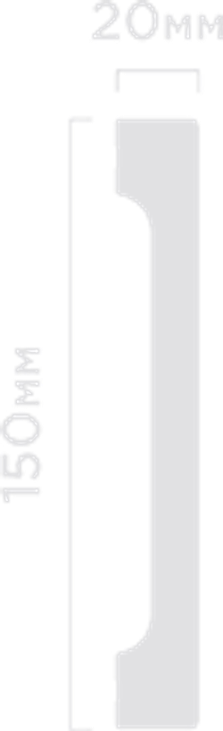 Плинтус HiWood, 150x20 мм