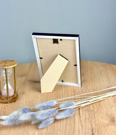 Фоторамка 10х15 см, синяя, без фактуры, арт. 1015.135152