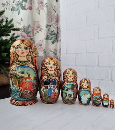 Матрёшка 21см "Царь Салтан" 7мест