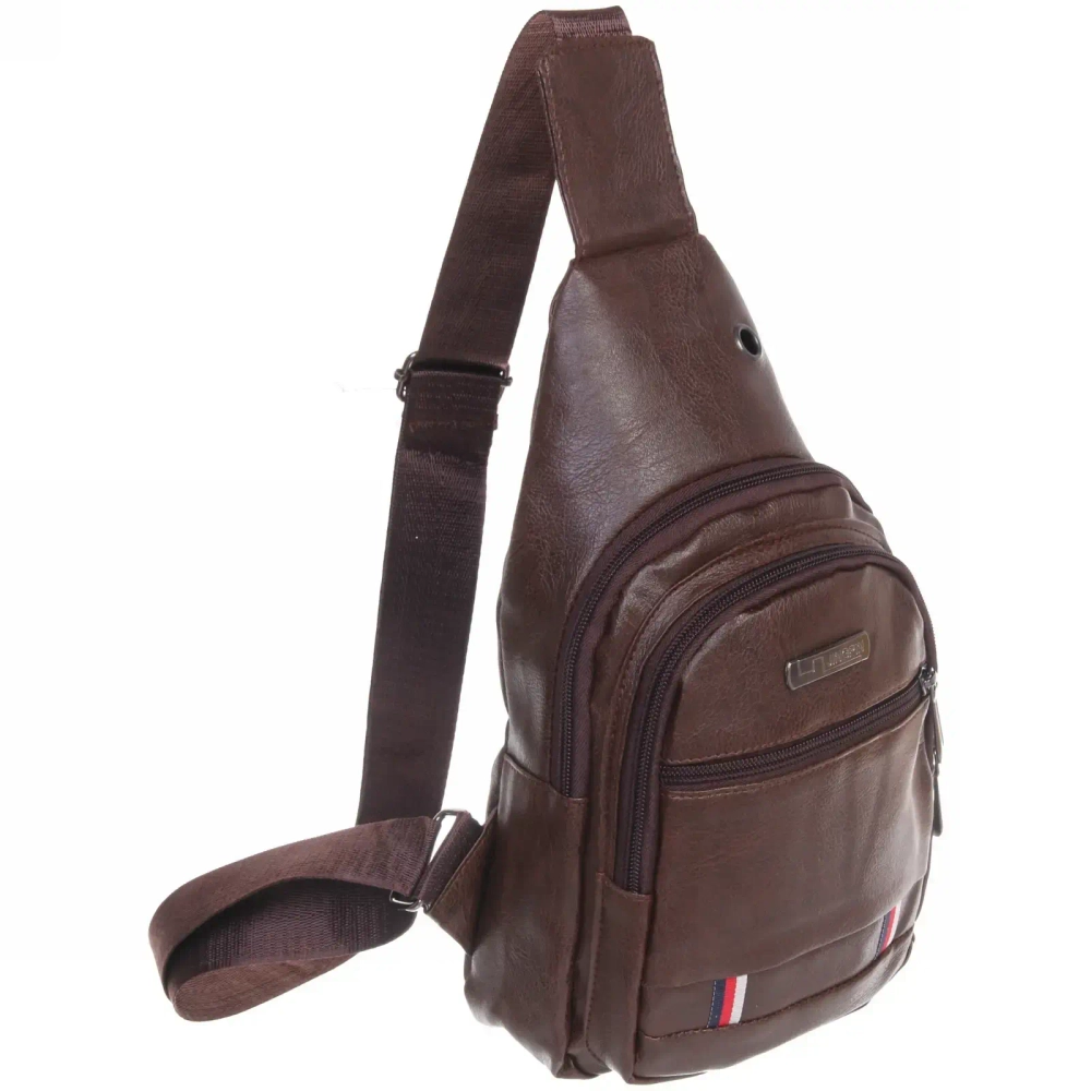 Сумка мужская «Рower Сity», цвет коричневый, два отделения и карман, 29*17*5,5см