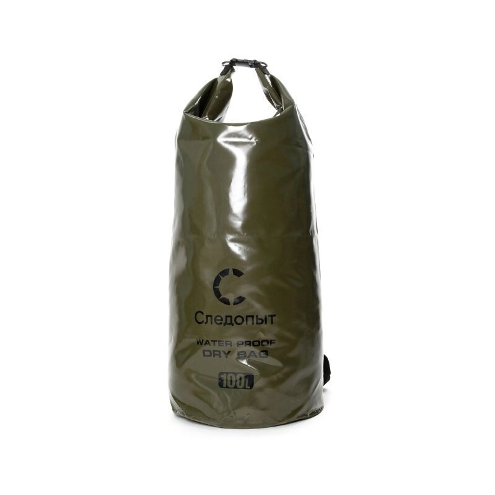 Гермомешок "Следопыт - Dry Bag" с лямками 100 л, цв. хаки