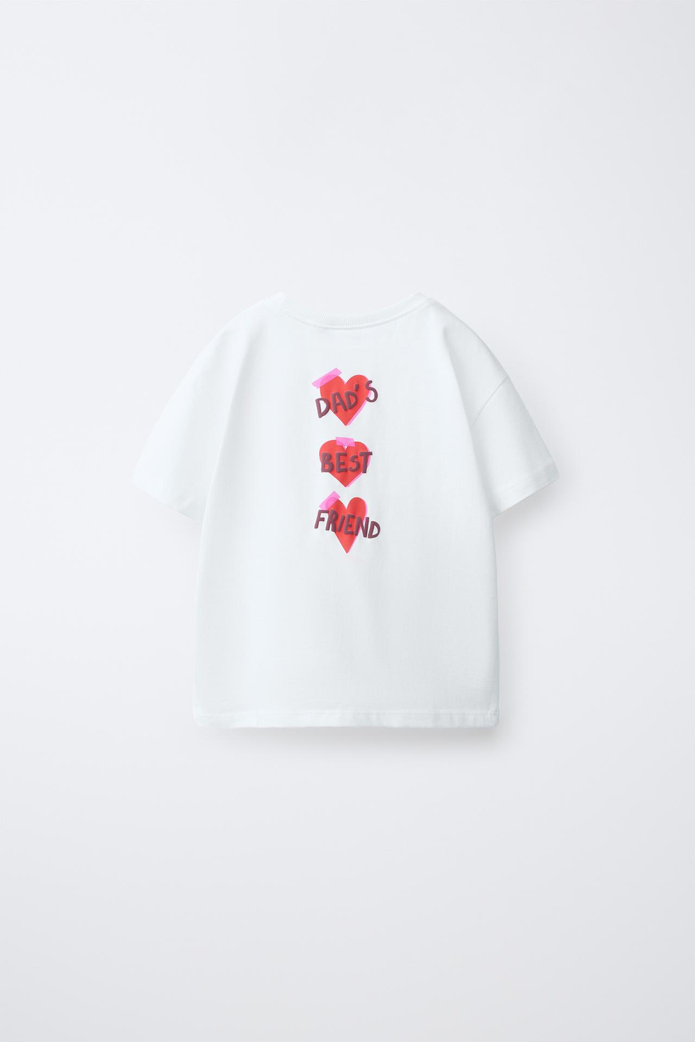 ZARA ФУТБОЛКА С РЕЛЬЕФНЫМ ПРИНТОМ, БЕЛЫЙ