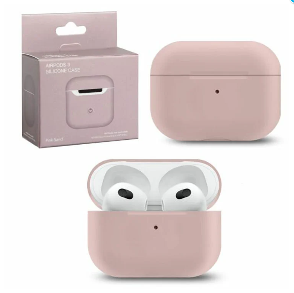 Чехол для AirPods 3 Slim Pink sand (пудра)