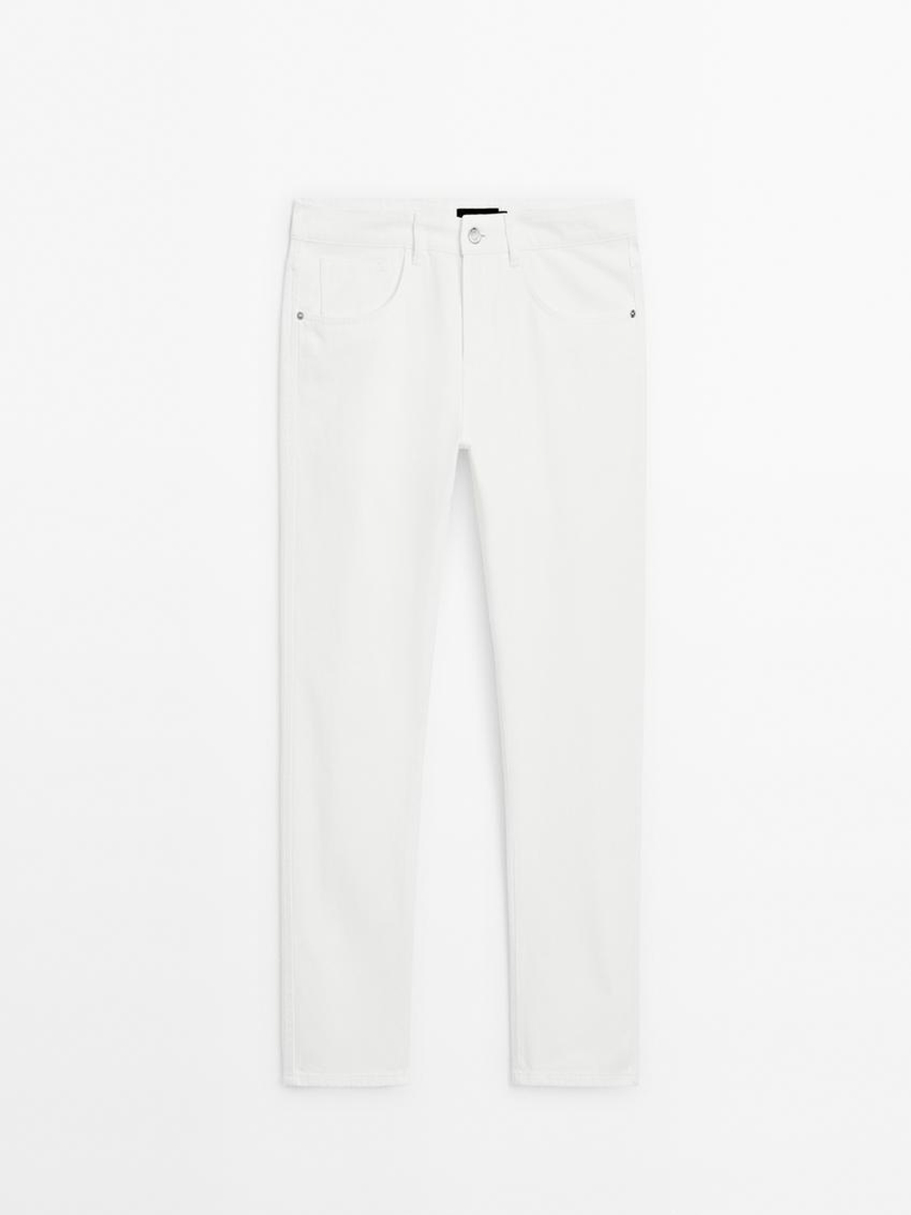 Massimo Dutti Джинсы свободного кроя, белый