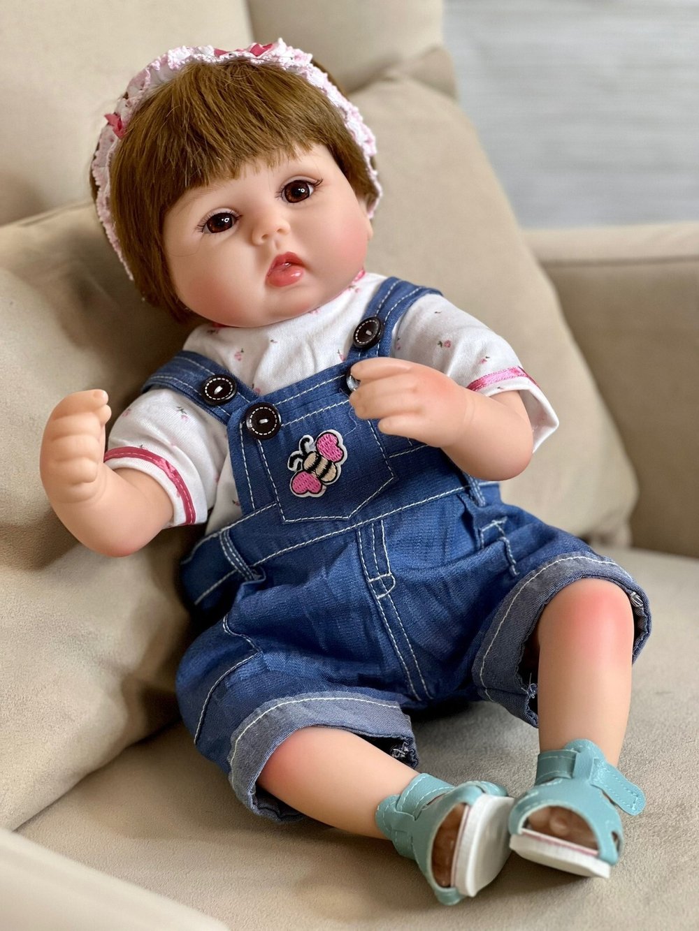 Кукла Реборн мягконабивная 42см в пакете (FA-027)