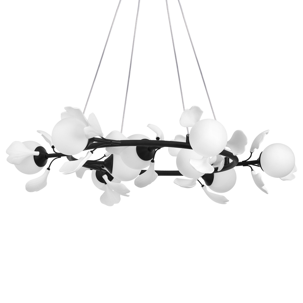 799097 Люстра CERAMO BW 9х6W(led) G9 ЧЕРНЫЙ/БЕЛЫЙ