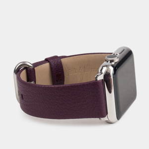 Ремешок для Apple Watch 40/41/42 mm из кожи козы, фиолетового цвета