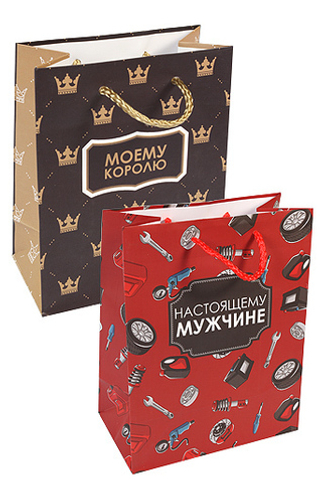 Сумка лам.11*14*6см Мужской микс 1 шт