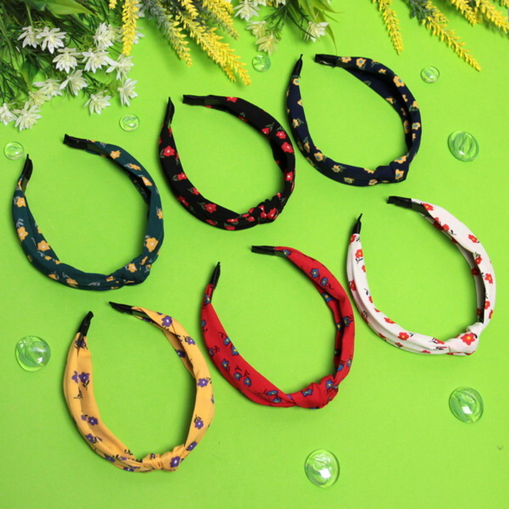 Ободок для волос «Calista - Briana», ширина 2,8см, микс 6 цветов