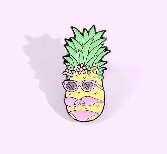 Значок металлический на одежду/Пин.  Pinapple