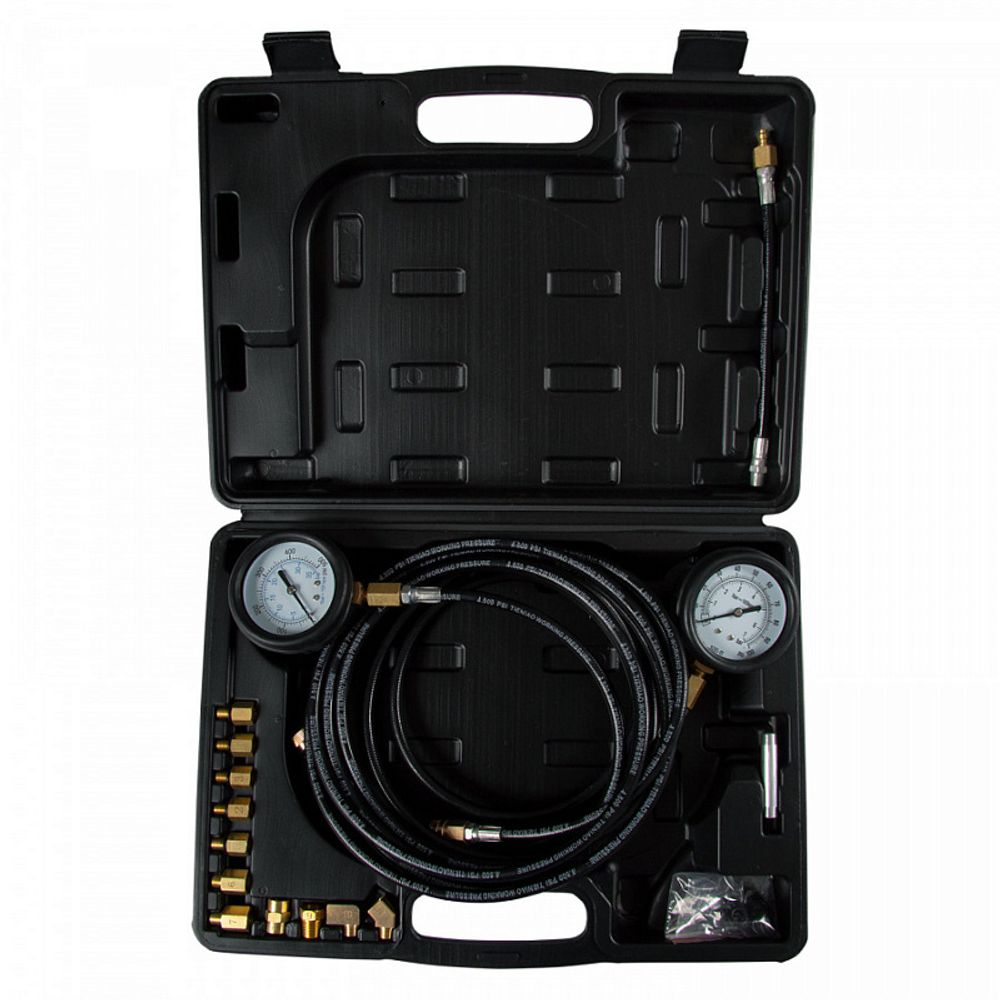 AFFIX (AF12020023C) Манометр для измерения давления масла, 2 манометра 7 и 35 бар, комплект адаптеров