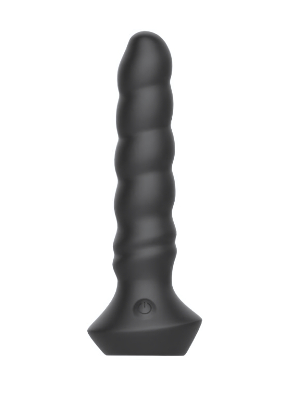 Черный перезаряжаемый мультискоростной вибратор №02 Undulating vibrator - 19 см. (Цвет: черный)