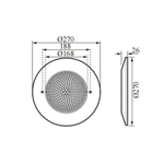 Прожектор светодиодный AquaViva HJ-WM-SS270FGV, 252led 18W NW (AISI-316)
