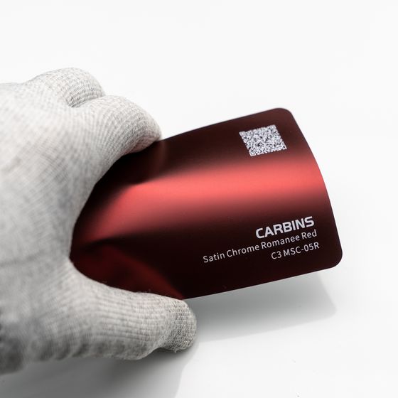 Веер образцов виниловой цветной пленки Carbins