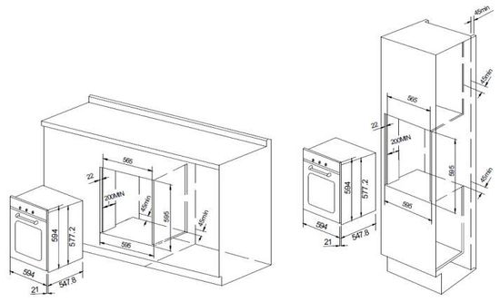 Электрический духовой шкаф GRAUDE BK 60.3 EL