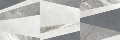 Настенная плитка Alma Ceramica TWU3090ATU27R Anturin 30x90 белая / серая матовая под бетон / под камень / абстракция