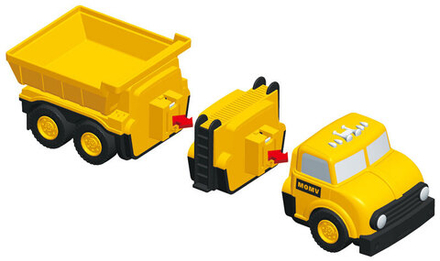 Магнитный конструктор ТРАНСПОРТ "Смешай и собери". СТРОИТЕЛЬНАЯ ТЕХНИКА  Комплект на группу