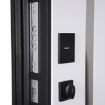 Стальная дверь "Обсидиан" 3D (адаптированная замковая часть). Заказная модель.