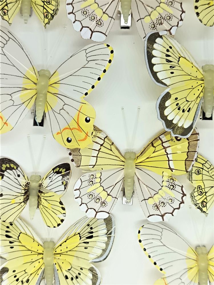 Набор бабочек на прищепке, р. 7,5/4,5 см