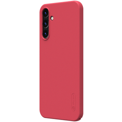 Тонкий жесткий чехол красного цвета (Bright Red) от Nillkin для смартфона Samsung Galaxy A15 4G и 5G, серия Super Frosted Shield